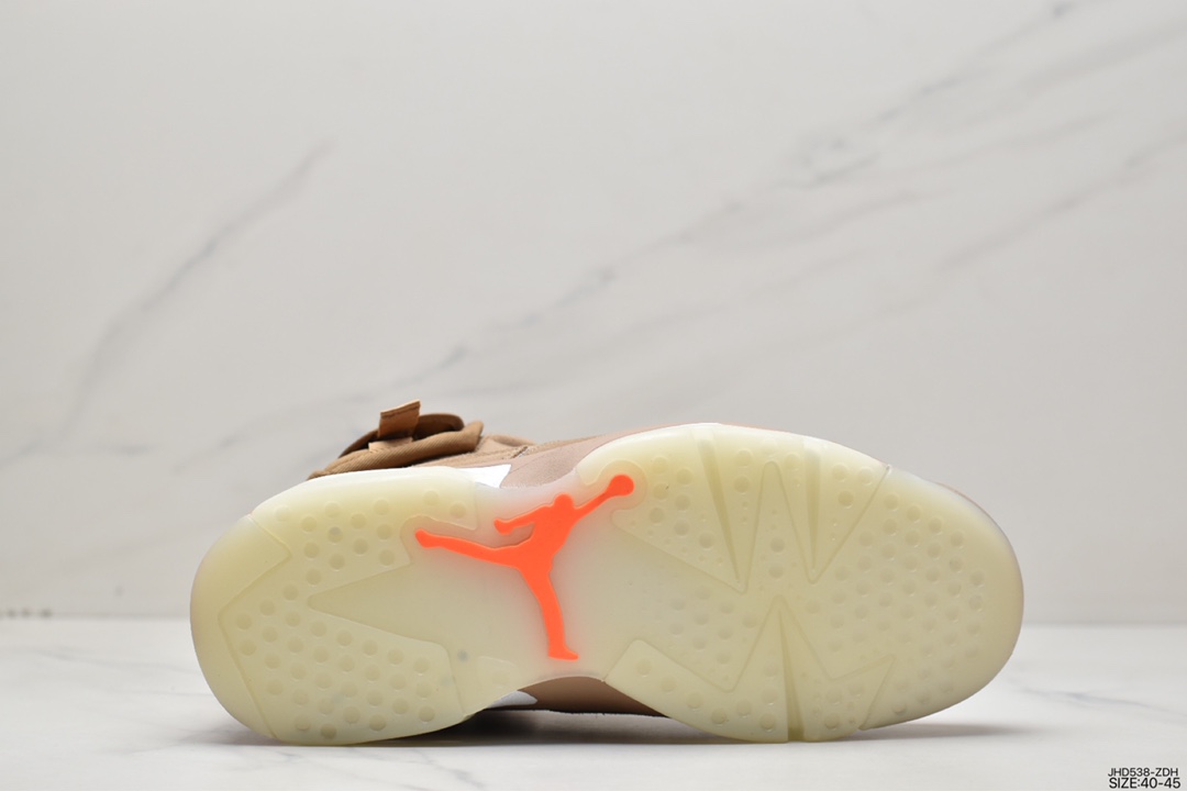 190 全新的 Travis Scott x Air Jordan 6 aj6 采用了不同于前作的翻毛皮材质DH0690-200