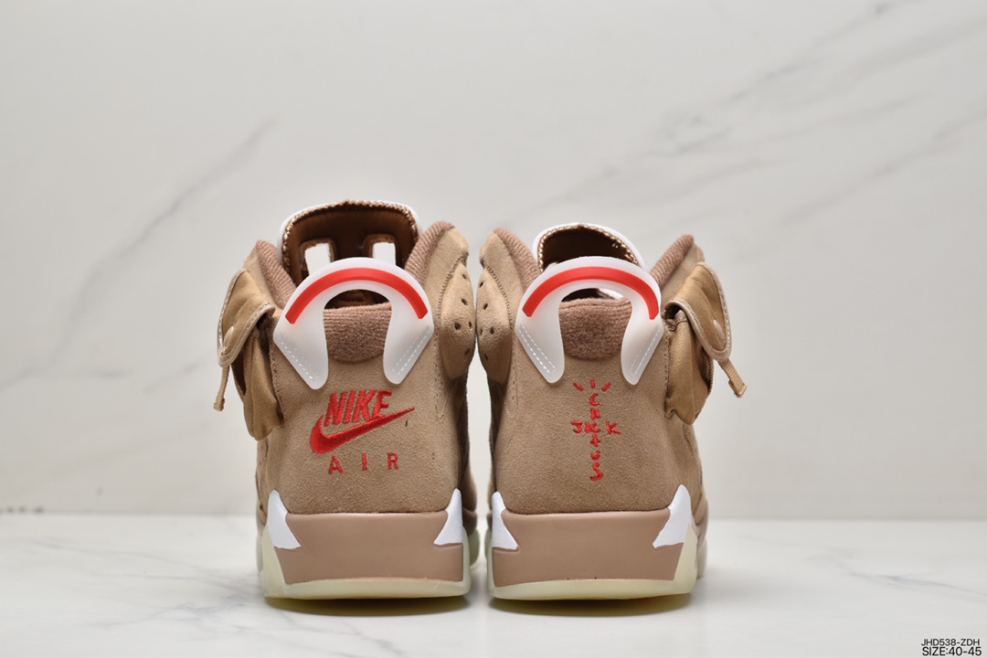 190 全新的 Travis Scott x Air Jordan 6 aj6 采用了不同于前作的翻毛皮材质DH0690-200