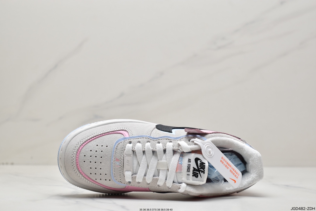 180 耐克Nike Air Force 1 Low Fur-Lined Shadow 灰褐加绒 DX3358-100