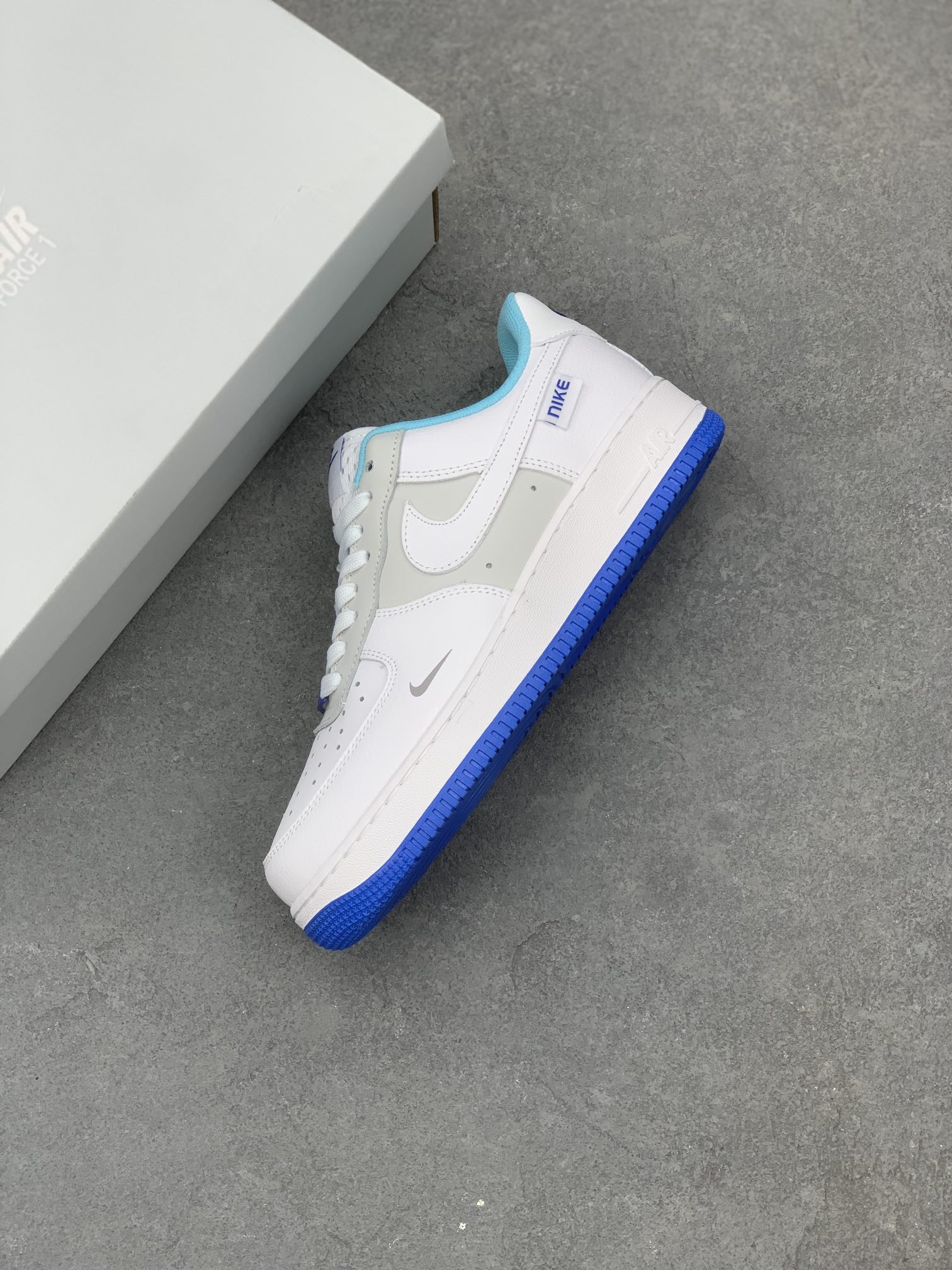 Nike Air Force 1 Low White/Grey/Blue Casual Sneakers FB1844-111 8 i1667768603 4361 6