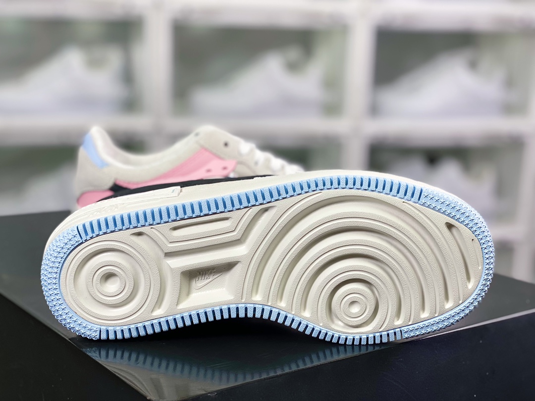 200 WMNS Air Force 1 Shadow”Grey/Blue/Pink”空军一号轻量增高低帮DX3358-100