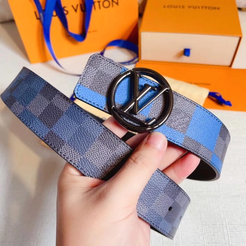 Louis Vuitton Iconic 4.0MM Reversible Belt - Monogram Escale & LV Canvas 1 Louis Vuitton Iconic 4.0MM Reversible Belt - Monogram Escale & LV Canvas