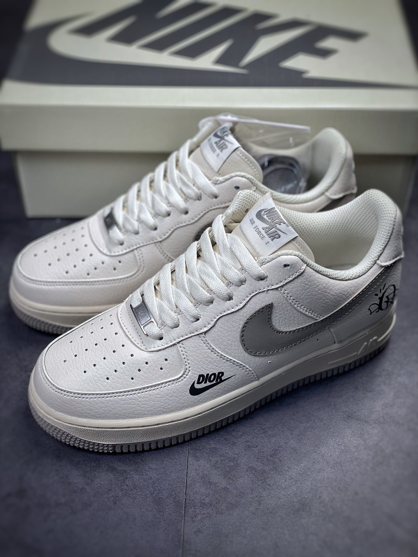 230 Nike Air Force 1 Low 07 “钛金灰-迪奥联名”BS6055-203