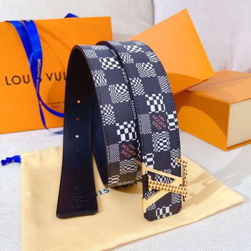 Louis Vuitton Iconic 4.0MM Reversible Belt Monogram Escale Canvas - Summer Look
