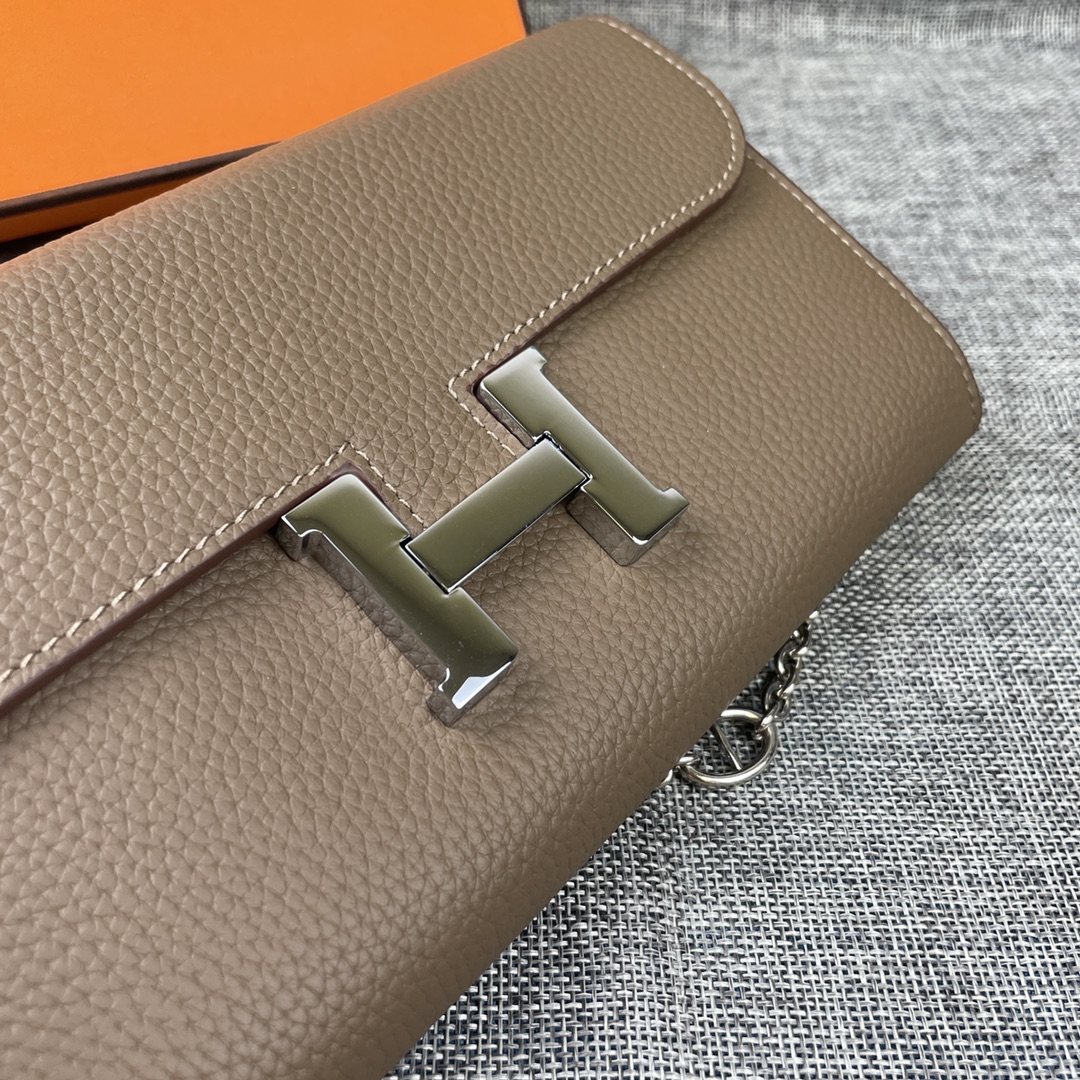 Hermes  Constance P 爱马仕型号:9852togo皮银链 size:22*11cm 🇫🇷海外🇫🇷进口T