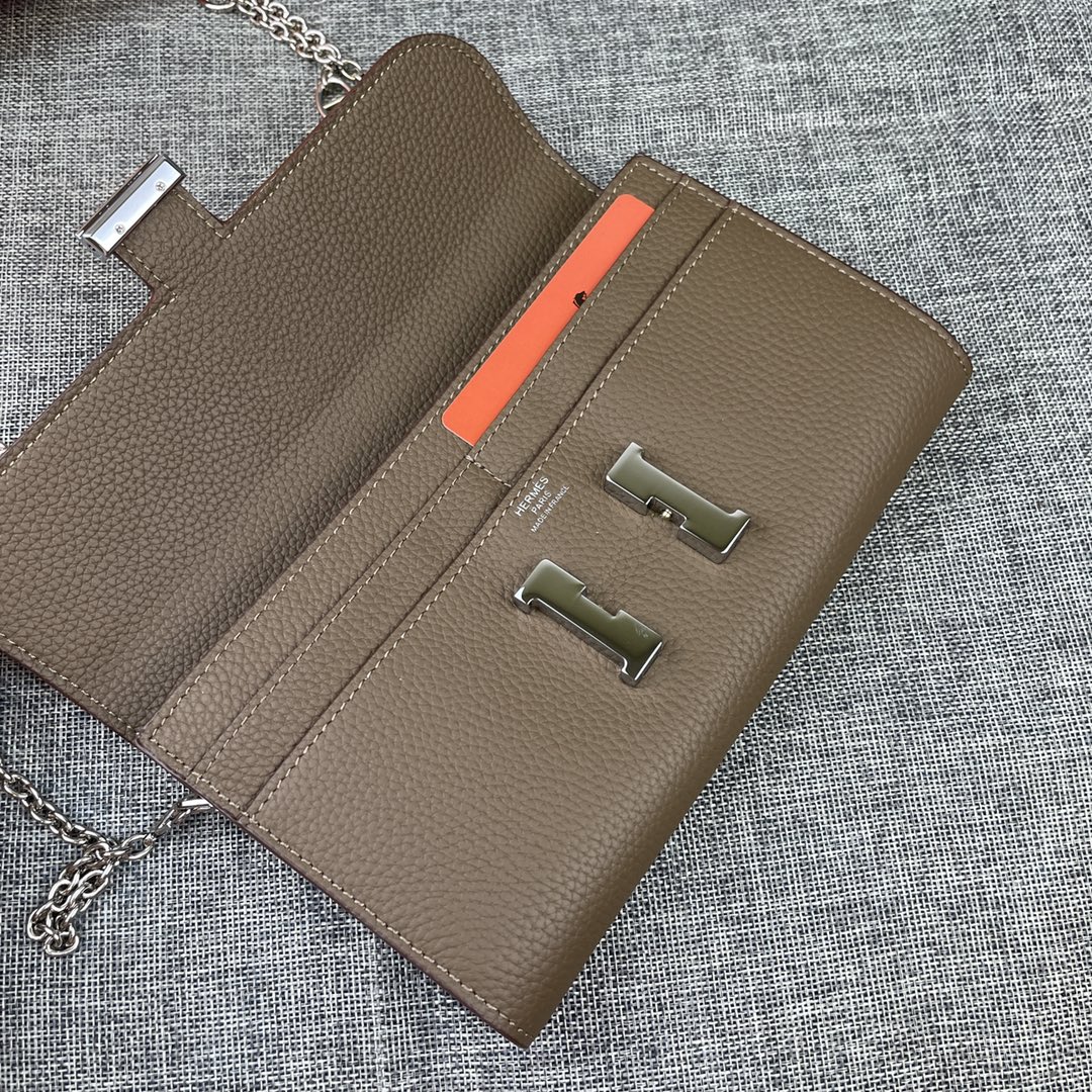 Hermes  Constance P 爱马仕型号:9852togo皮银链 size:22*11cm 🇫🇷海外🇫🇷进口T