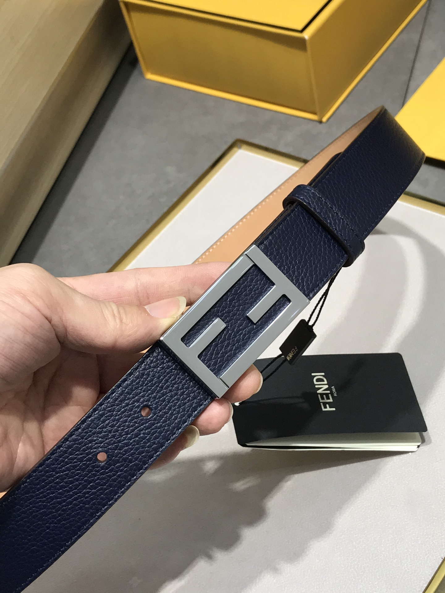 [Fendi Belts]Width 35mm.Support NFC original high quality calf leather Pair