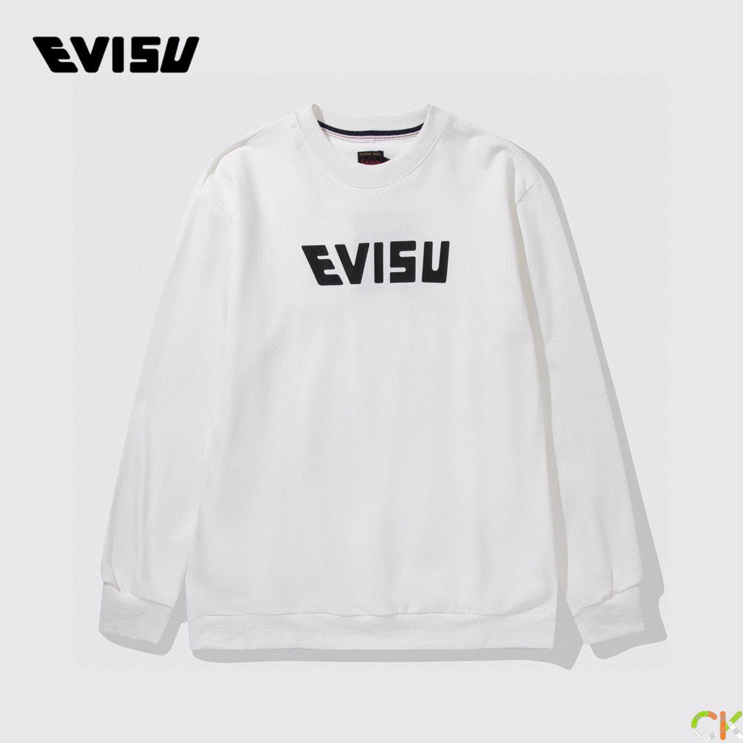 130 福神Evisu 新款潮人高品质纯棉毛圈圆领卫衣