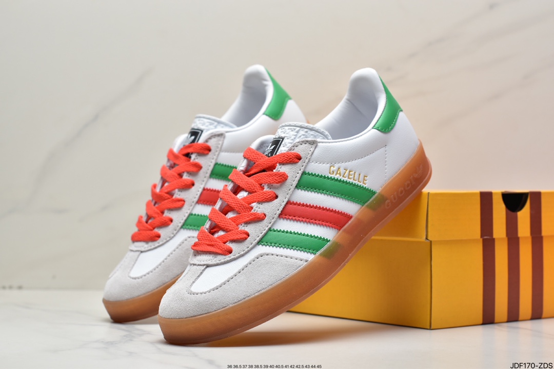 Heavyweight joint Adidas｜GUCCI cost-effective version of the clover logo and the iconic three bars as design elements 707848 9STUO 4860