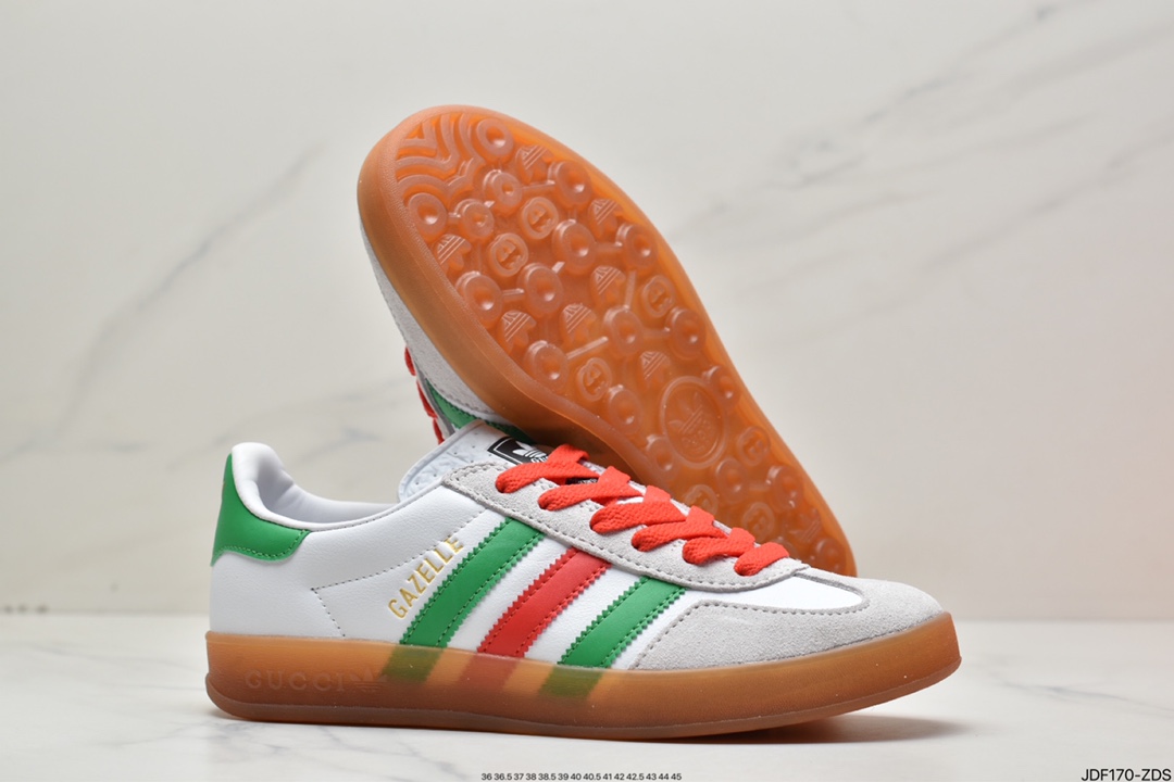 Heavyweight joint Adidas｜GUCCI cost-effective version of the clover logo and the iconic three bars as design elements 707848 9STUO 4860