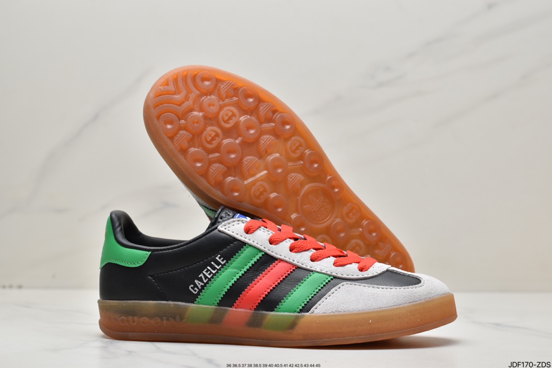 Heavyweight joint Adidas｜GUCCI cost-effective version of the clover logo and the iconic three bars as design elements 707848 9STUO 4860