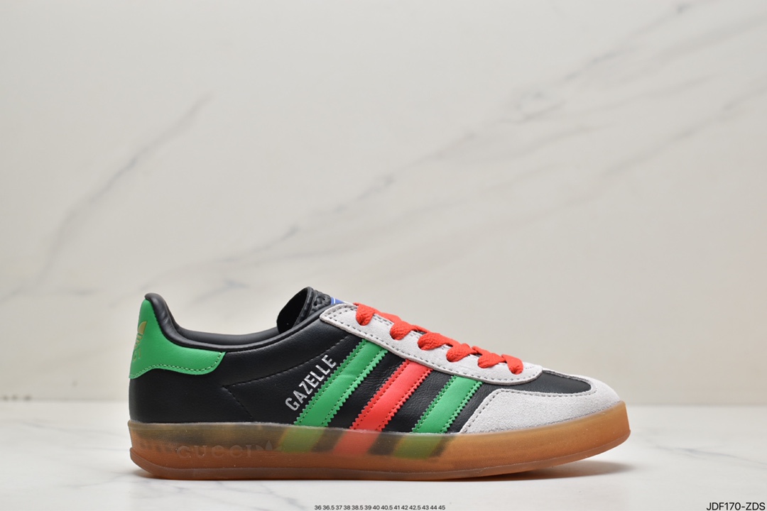 Heavyweight joint Adidas｜GUCCI cost-effective version of the clover logo and the iconic three bars as design elements 707848 9STUO 4860