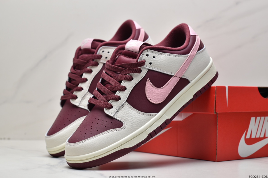 290 Nike Dunk Low " Valentine‘s Day " 酒红色情人节3.0 DR9705-100