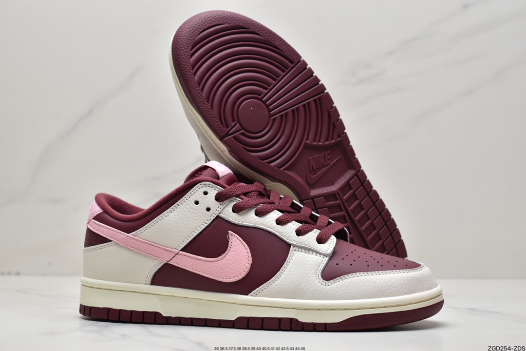 290 Nike Dunk Low " Valentine‘s Day " 酒红色情人节3.0 DR9705-100