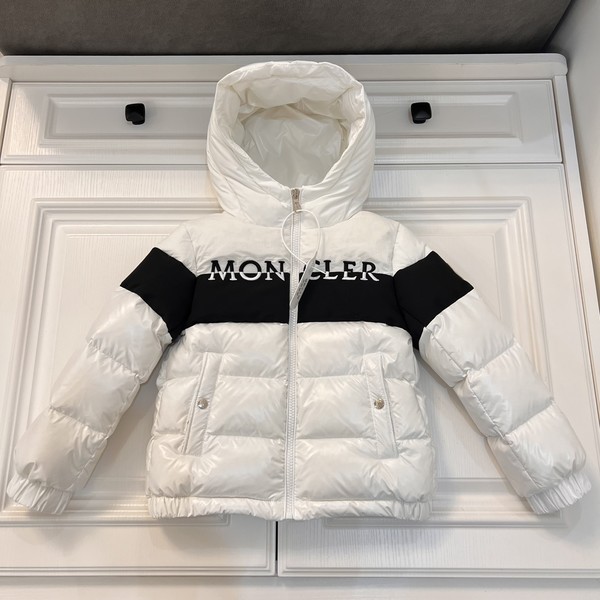 Moncler Fake Clothing Down Jacket Kids Clothes Quality AAA+ Replica White Splicing Kids Goose Down Fashion