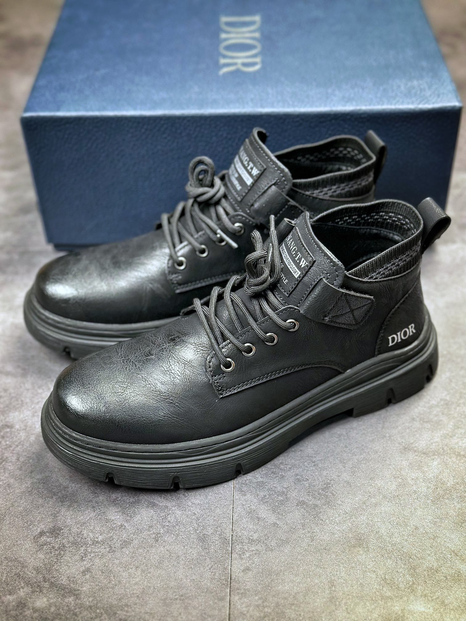 Dior fashion mid-top casual Martin boots series