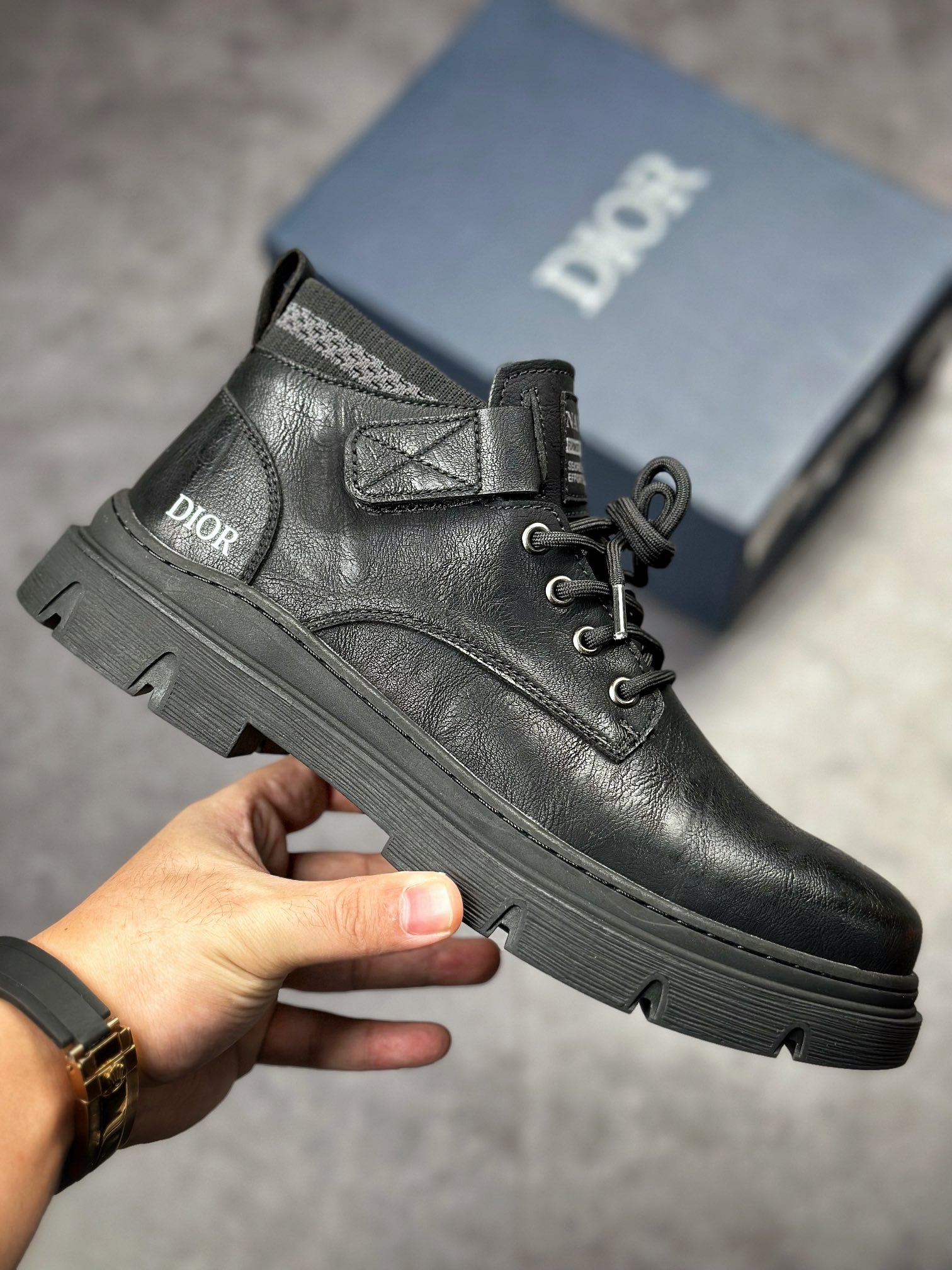 Dior fashion mid-top casual Martin boots series