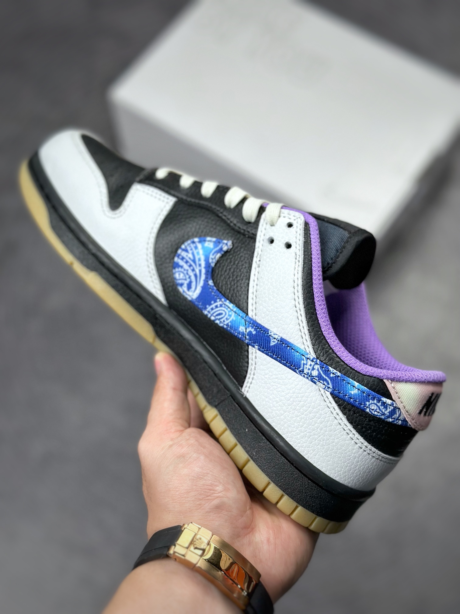 240 Nike SB Dunk Low 腰果花 黑灰蓝 CT5053-101