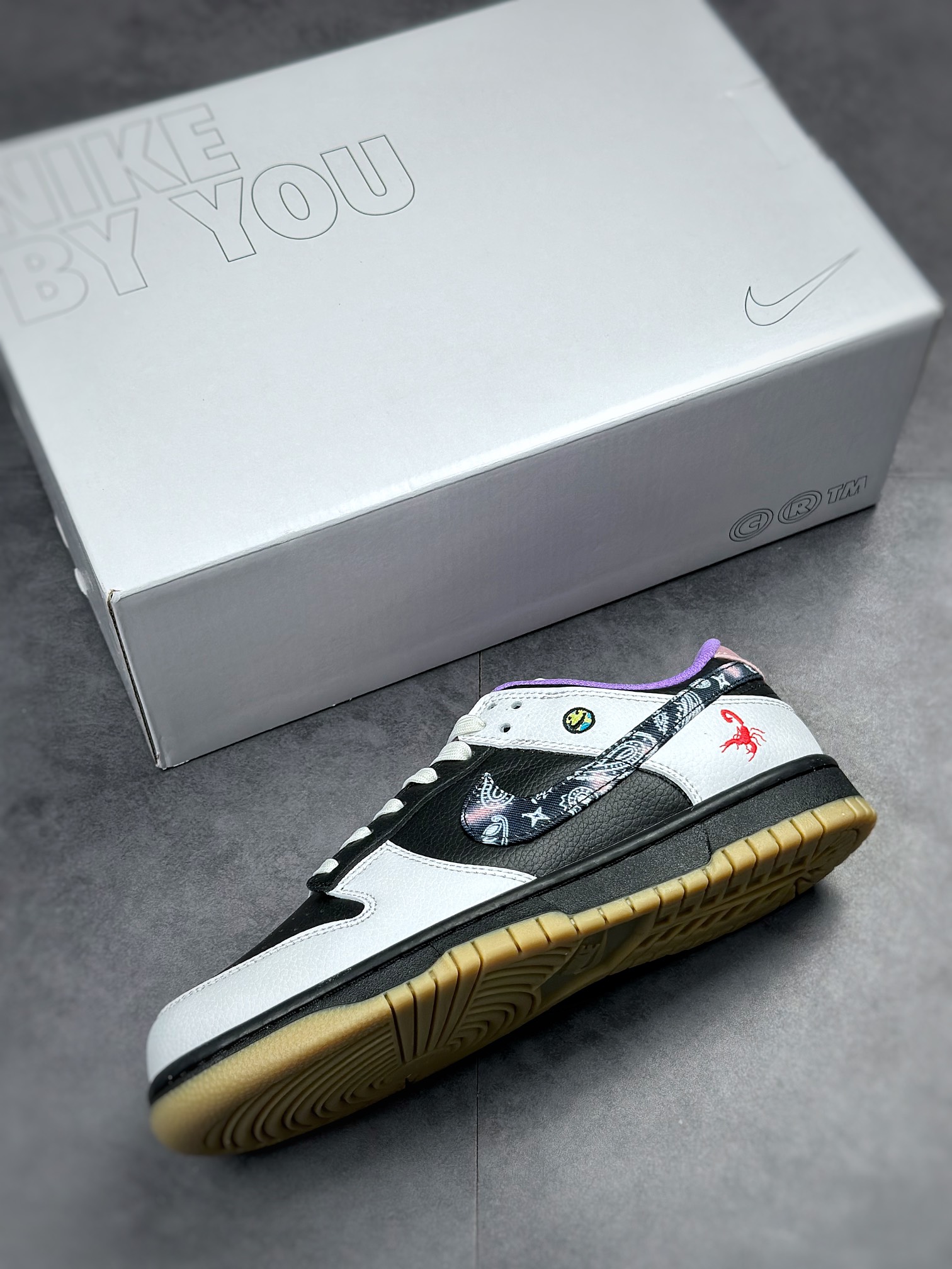 240 Nike SB Dunk Low 腰果花 黑灰蓝 CT5053-101