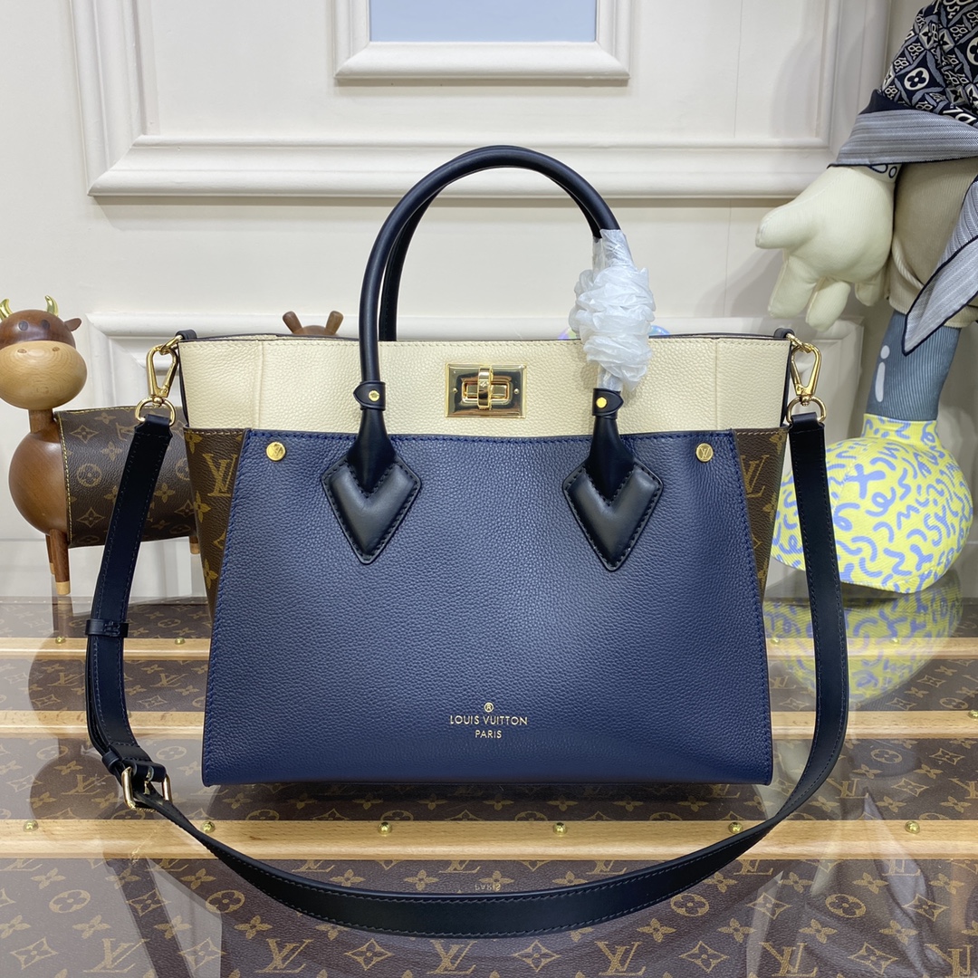 Louis Vuitton Designer
 Bags Handbags Top Quality
 Splicing Monogram Canvas Calfskin Cowhide M53823