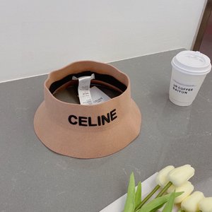 Celine Hats Empty Top Hat Embroidery Wool Fall Collection