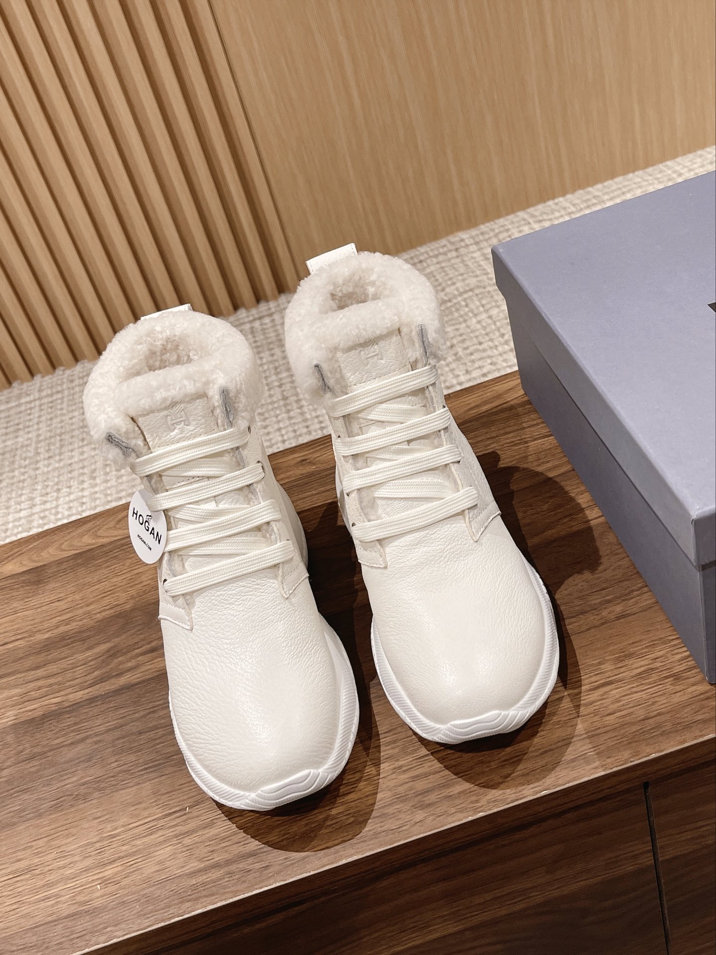 Fashionable Wool Snow Boots with Hogan Style and Comfortable Design, Sizes 35-40