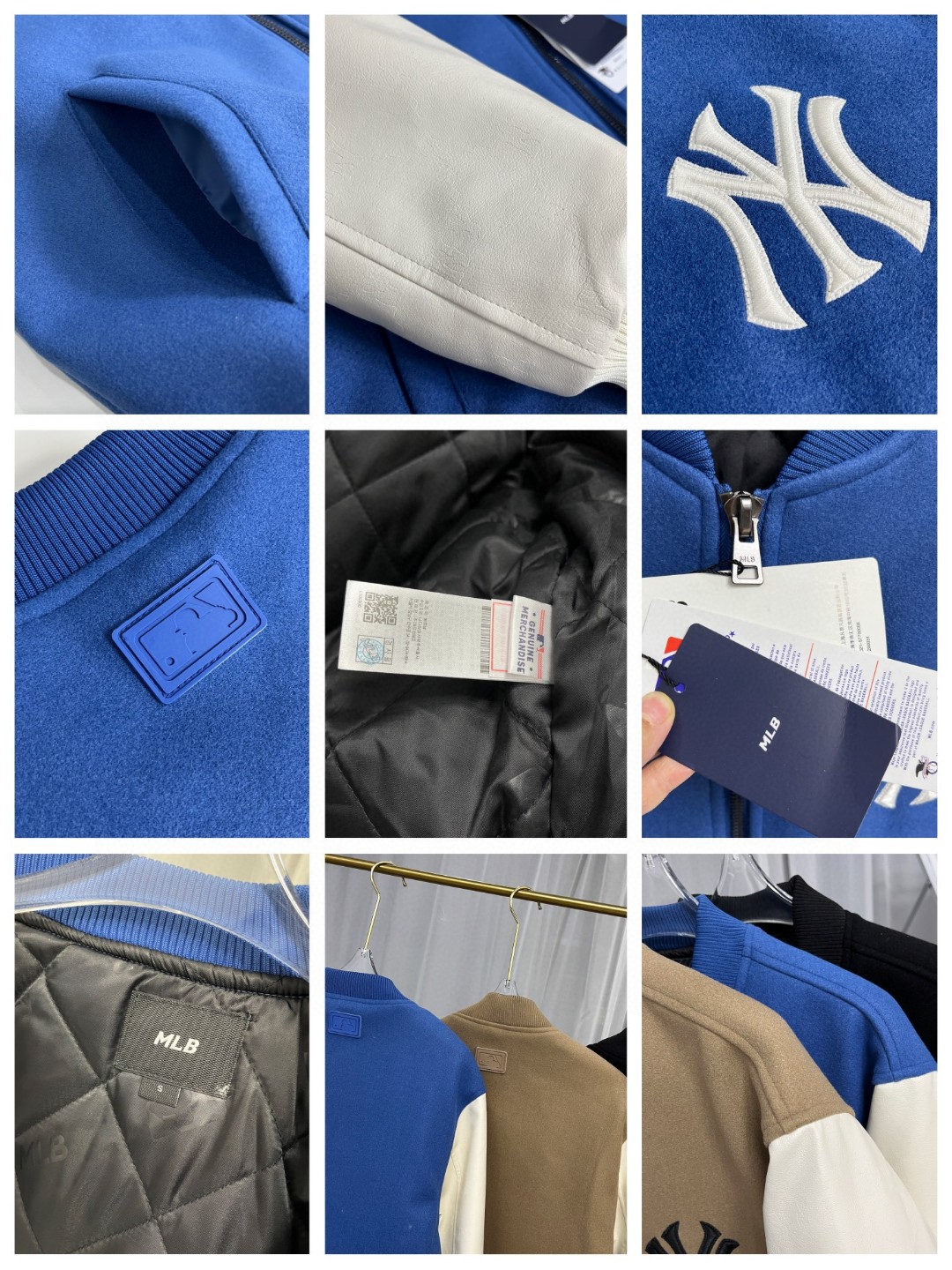 200 MLB/NY洋基队专柜刺绣复古毛呢棒球棉服情侣夹克外套