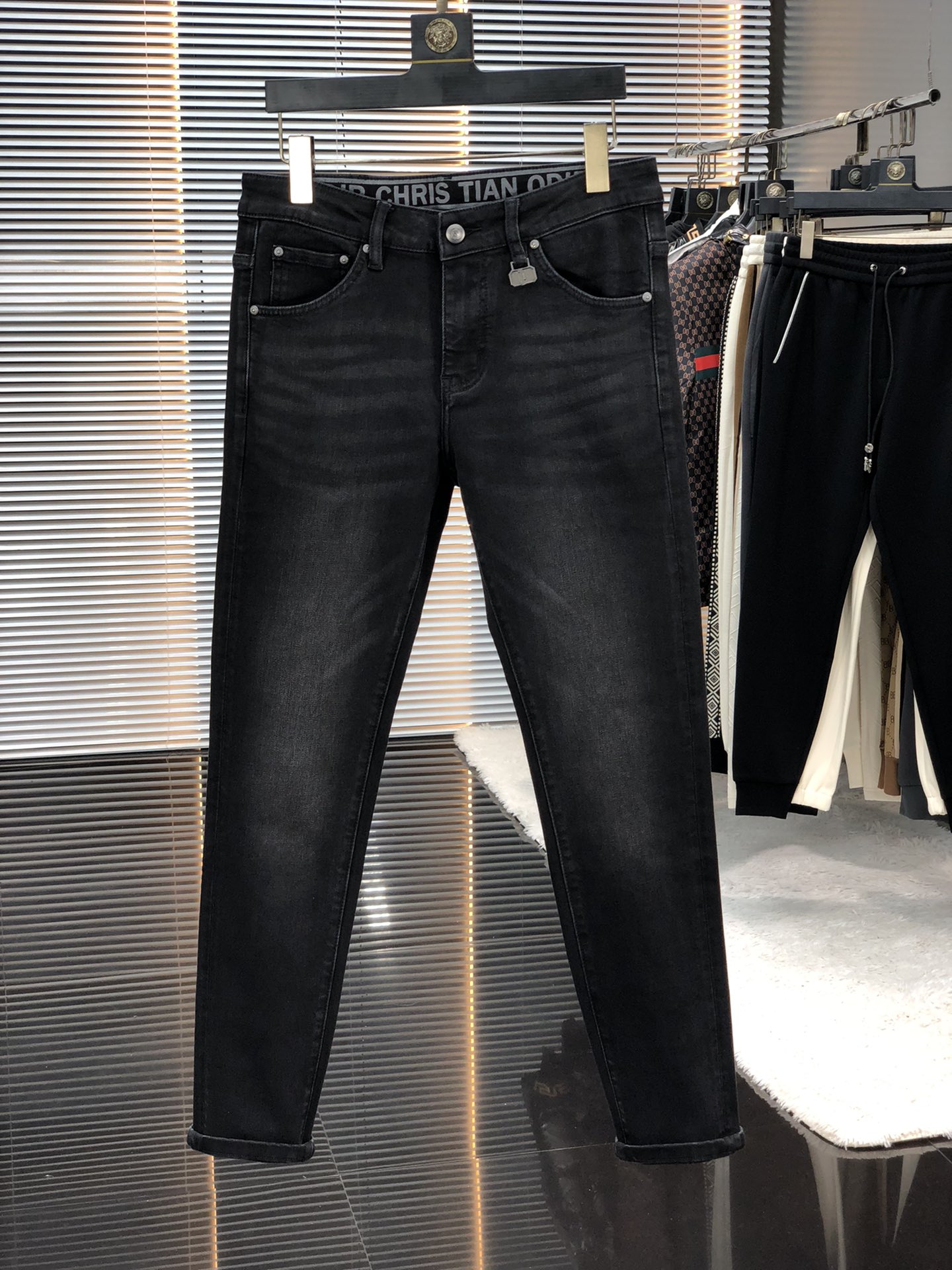 Dior Clothing Jeans Quality AAA+ Replica
 Men Denim Genuine Leather Fall/Winter Collection Fashion