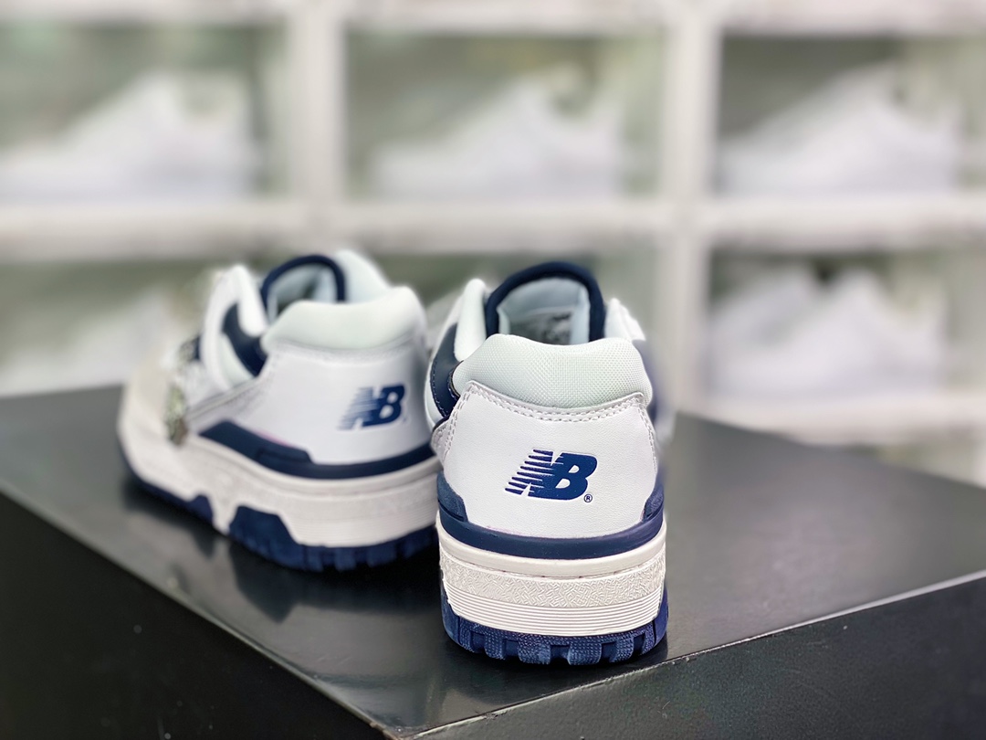 180 NB新百伦New Balance BB550系列经典复古篮球板鞋“白浅灰海军蓝”BB550WA1