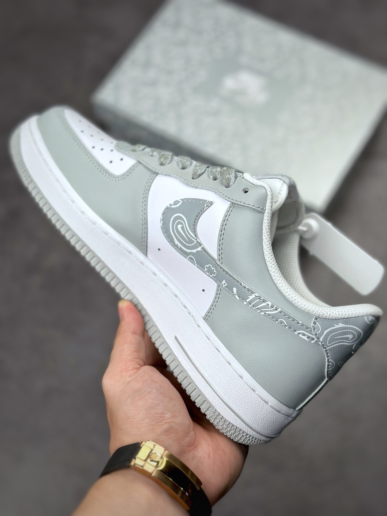 210 Nike Air Force 1 Low 07 灰白腰果花XM6321-736