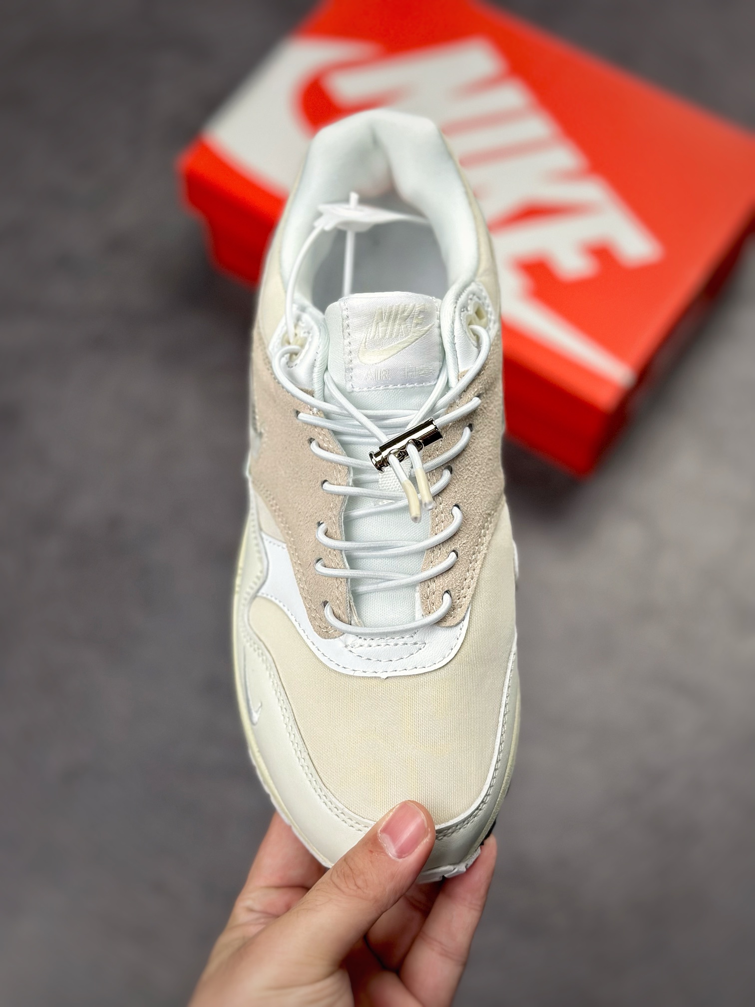 230 Nike Air Max 1 2022复刻 米白蓝复古休闲跑步鞋 DZ5317-121