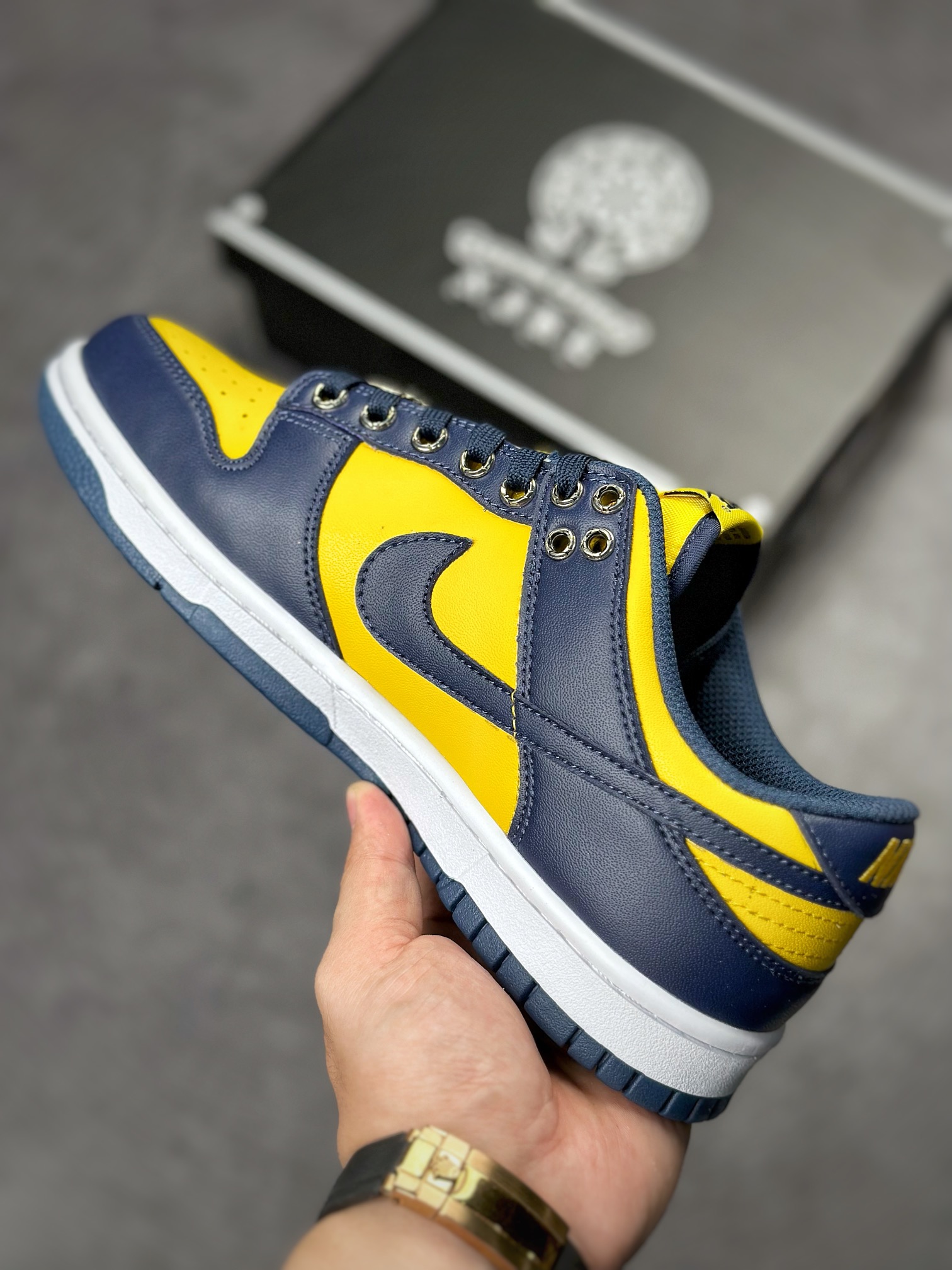 240 Chrome Hearts x Nike Dunk Low Retro 克罗心联名黄蓝格子涂鸦DD1391-700