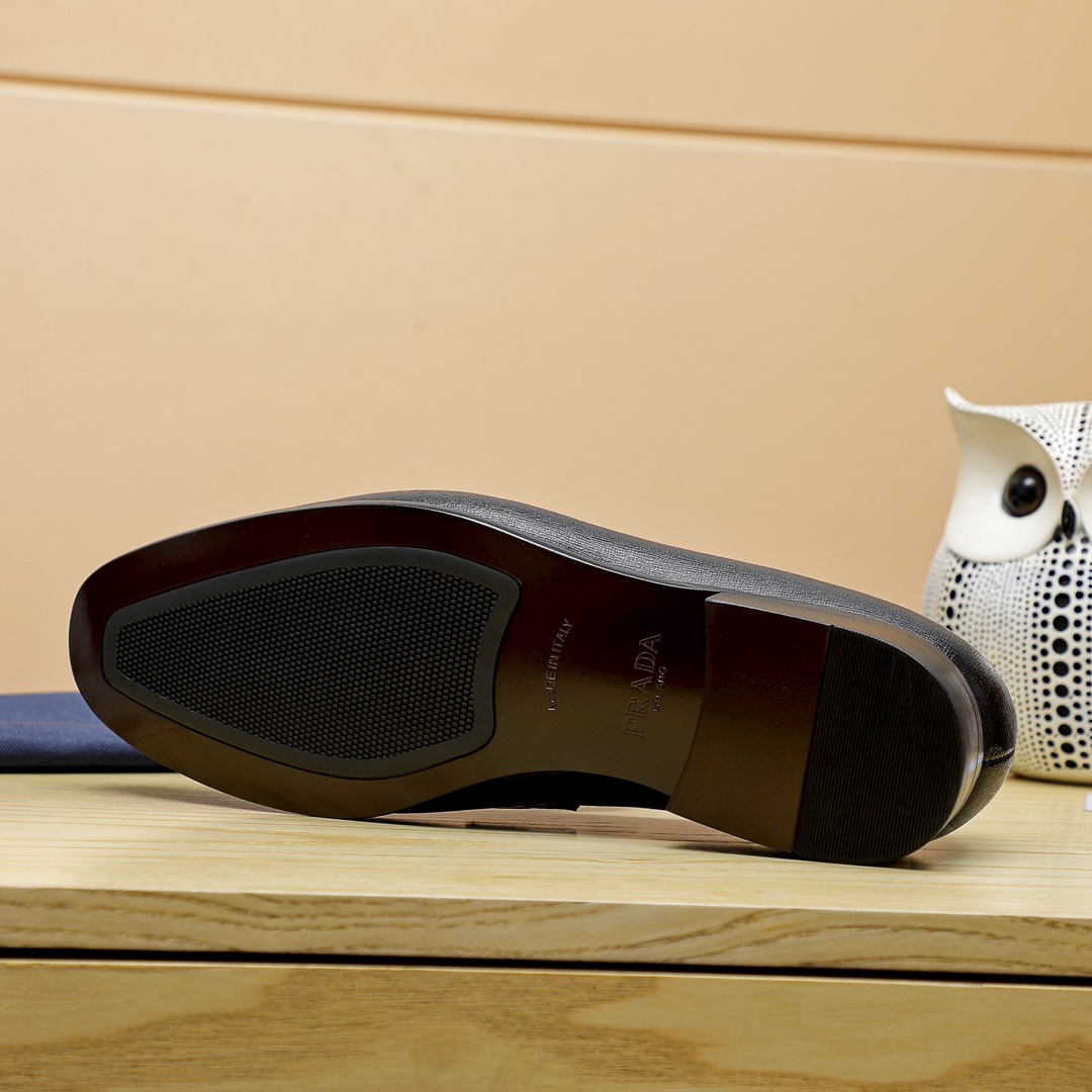 Prada Men's Leather Loafers - Classic Style, Durable & Comfortable 10 i1667970239 491 8