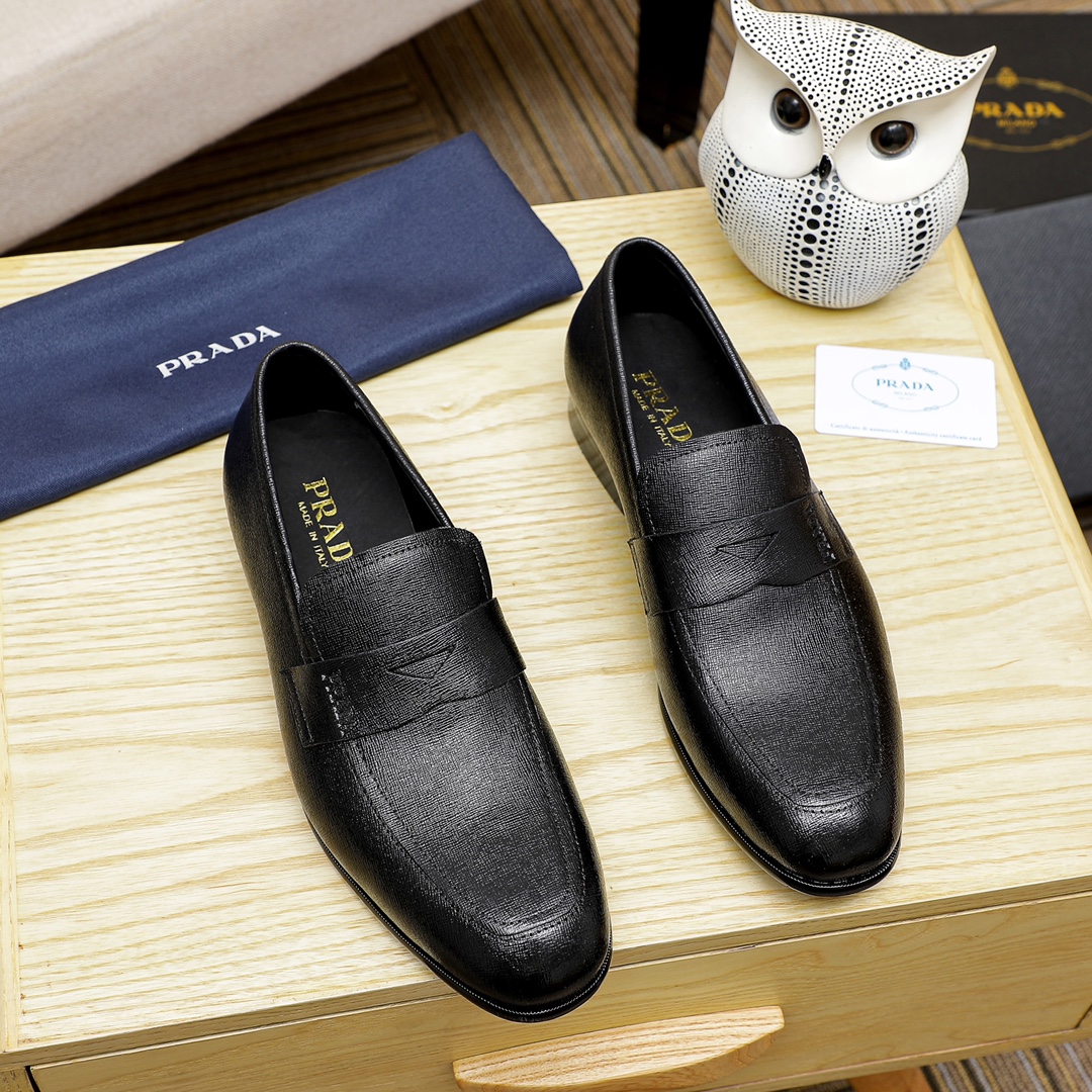 Prada Men's Leather Loafers - Classic Style, Durable & Comfortable 2 i1667970239 9837 0