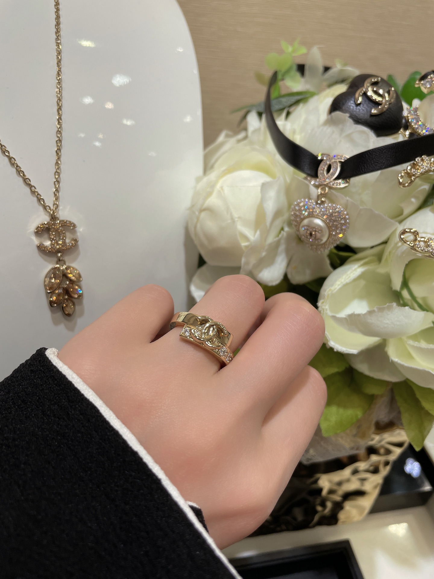 NO:633639,Ring wearing picture reference19860909戒指佩戴图参考两面均可佩戴哦 有种随性休闲的高级感,,ring,卡迪亚高端饰品,Jewelry