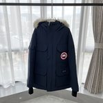 Canada Goose Clothing Down Jacket Embroidery Cotton Polyester