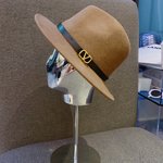 Valentino Hats Straw Hat White Wool Fall/Winter Collection