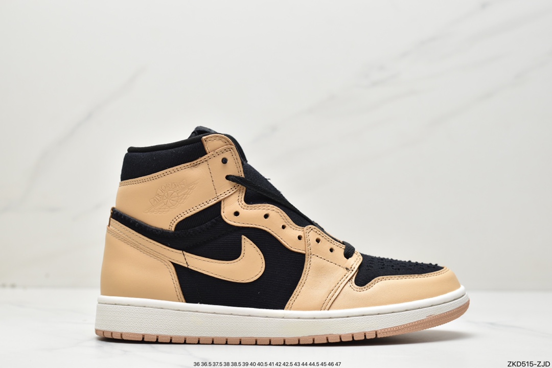 270 Nike Air Jordan 1 Retro High OG”Heirloom”“奶茶黄黑”555088-202
