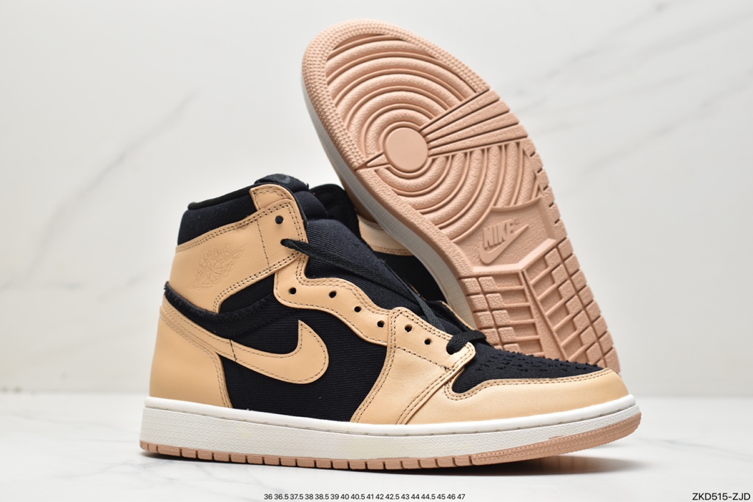 270 Nike Air Jordan 1 Retro High OG”Heirloom”“奶茶黄黑”555088-202