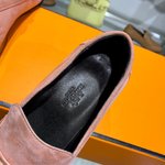 2023 AAA Replica uk 1st Copy
 Hermes Kelly Shoes Loafers Cowhide Genuine Leather Sheepskin