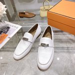 Hermes Kelly Designer
 Shoes Loafers Cowhide Genuine Leather Sheepskin