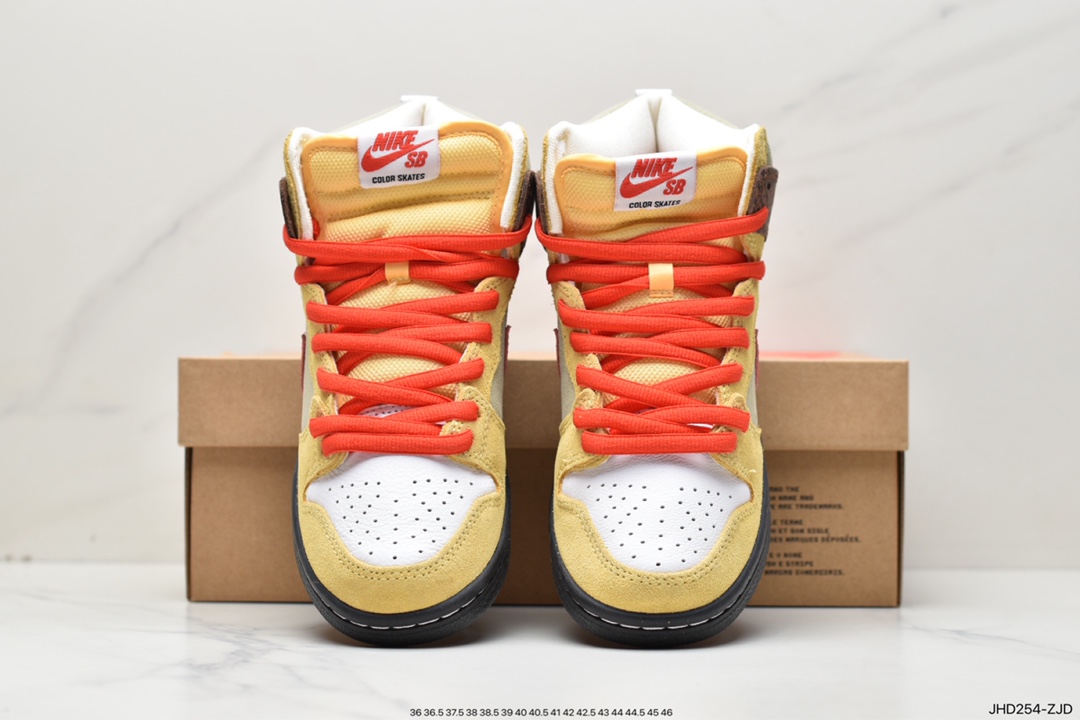 190 SB Dunk High 烤肉卷饼 黄棕红 CZ2205-700
