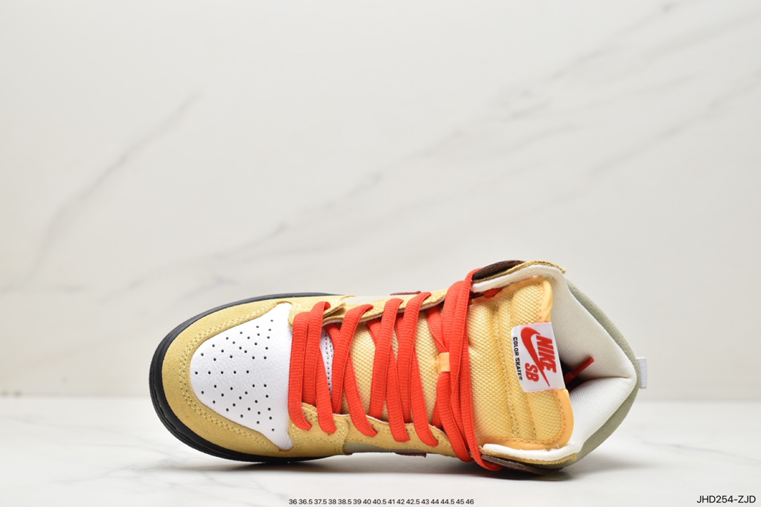 190 SB Dunk High 烤肉卷饼 黄棕红 CZ2205-700
