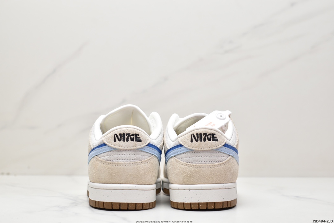 200 Nike Dunk Low SE 85 白蓝 此款Nike Dunk Low采用绒面革制成DO9457-100