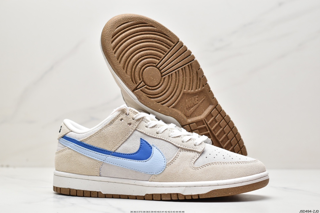 200 Nike Dunk Low SE 85 白蓝 此款Nike Dunk Low采用绒面革制成DO9457-100