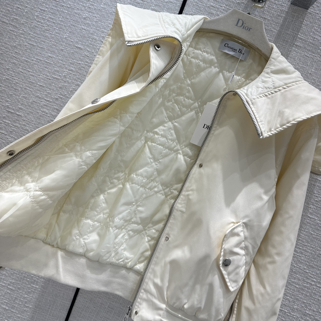 2022Dio*22秋冬新品 米白色棉服外套
