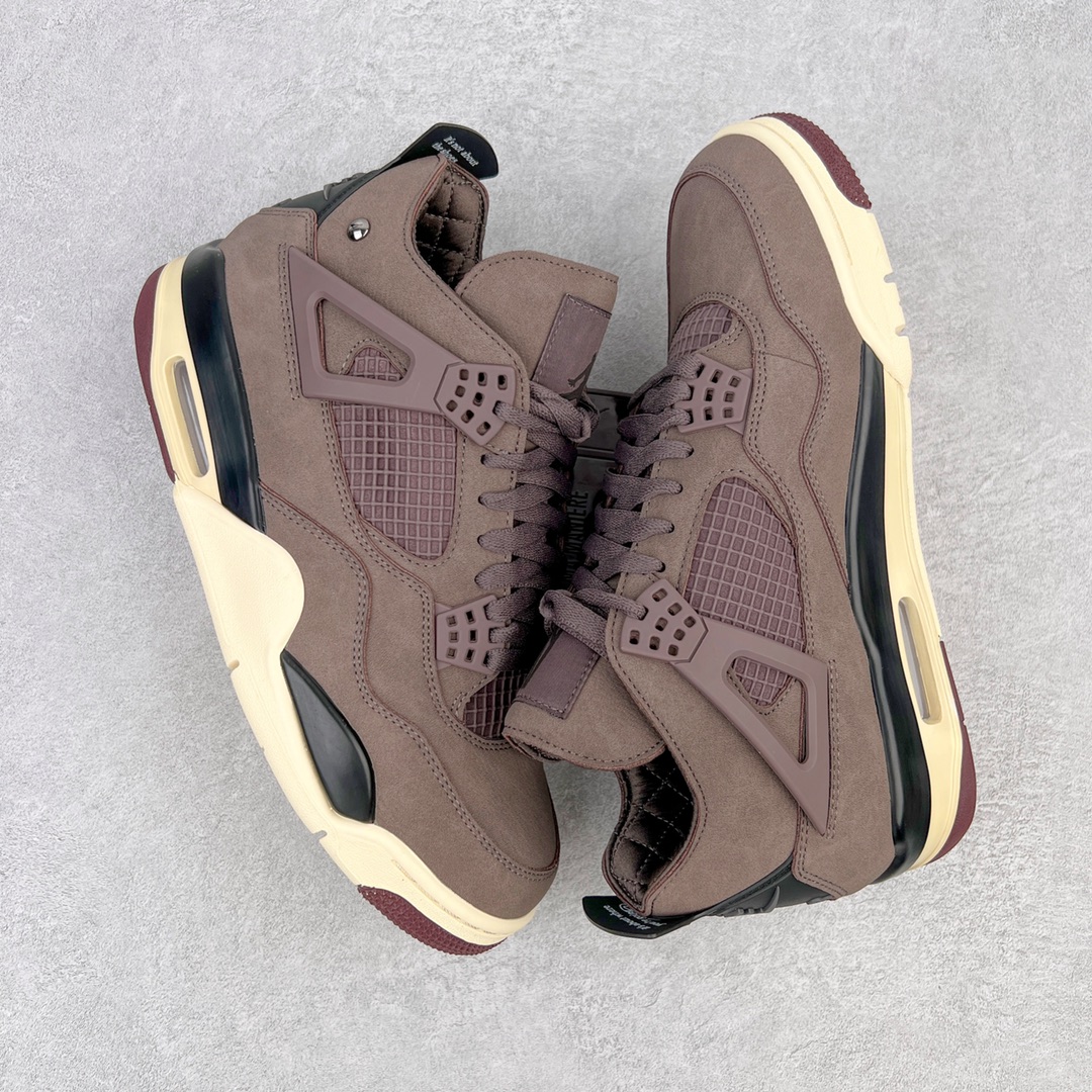 图片[3]-零售💰260 ＃KZ神版福利回馈‼A Ma Maniére x Air Jordan AJ4 Retro SP\”Violet Ore\” AMM联名酒红DV6773-220 独家外贸特供尺码含 45.5 49.5 50.5 国内外口碑最好最推荐的产品 市场中端王者 亲自操刀耗时半年巨作 全套原纸板楦头开发 确保原汁原味 完美呈现四代版型 一比一鞋头弧度高度鞋身弧度 此版本只针对中端市场 皮料材质有所更替 其他数据细节工艺流程均保持一致 绝不口嗨 细节品控鞋型随意秒杀市面3XX 4XX 原厂TPU网格鞋带扣 正确内里网布 菱角分明不变形无多余毛边 柔软性质感一致于原鞋 市场唯一原厂鞋扣模具 背面可见隐藏注塑口 原厂织唛标 原厂飞人电绣工艺 尾指中部跳三针 独家绑鞋带手法 印刷中底布 四线拉帮 米色美纹纸贴合固定 进口港宝加持 后跟自然饱满 全鞋荧光划线卡点 追求极致完美 每一双都是工艺品 多重QC质检 超越公司货的品控标准 实实在在的免检产品 尺码：40 40.5 41 42 42.5 43 44 44.5 45 45.5 46 47.5 48.5 49.5 50.5 编码：by2936060-运动鞋