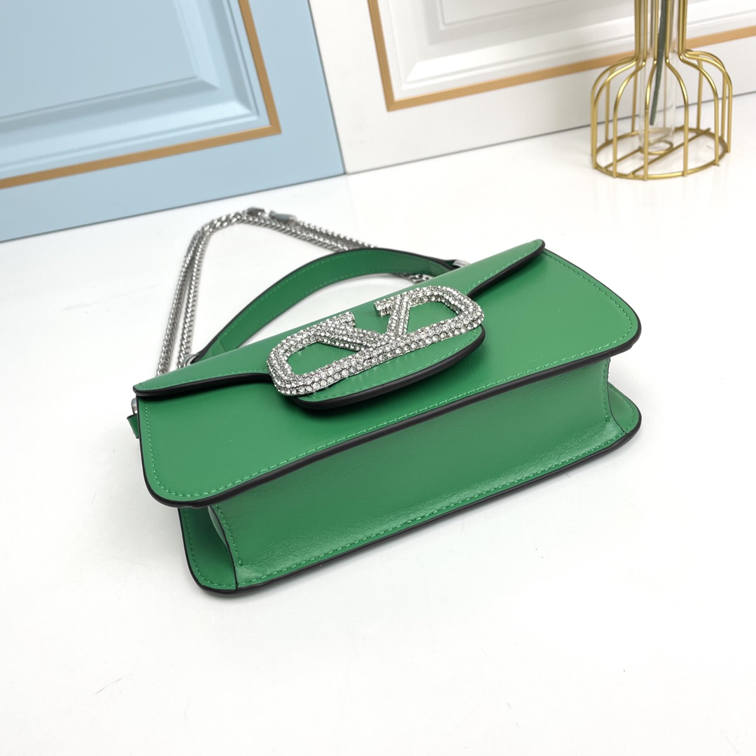 小号【配盒】 VALENTINO MINI LOCÒ仿水晶装饰手袋 -VLogo Signature施华洛世奇®仿水晶装 小号【配盒】 VALENTINO MINI LOCÒ仿水晶装饰手袋 -VLogo Signature施华洛世奇®仿水晶装