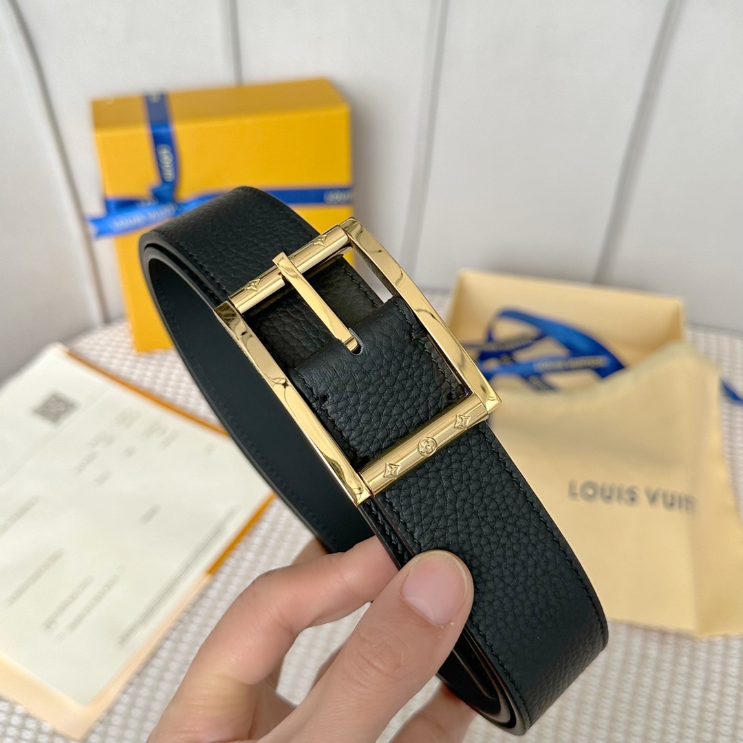 Louis Vuitton Belts Calfskin Cowhide