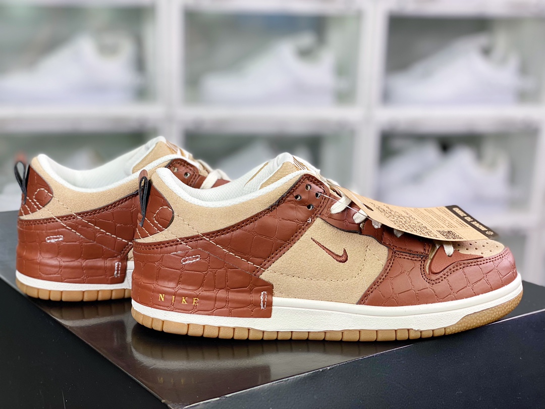 160 Wmns Dunk Low Disrupt 2 SE”Brown Croc”轻量扣篮DV1026-215